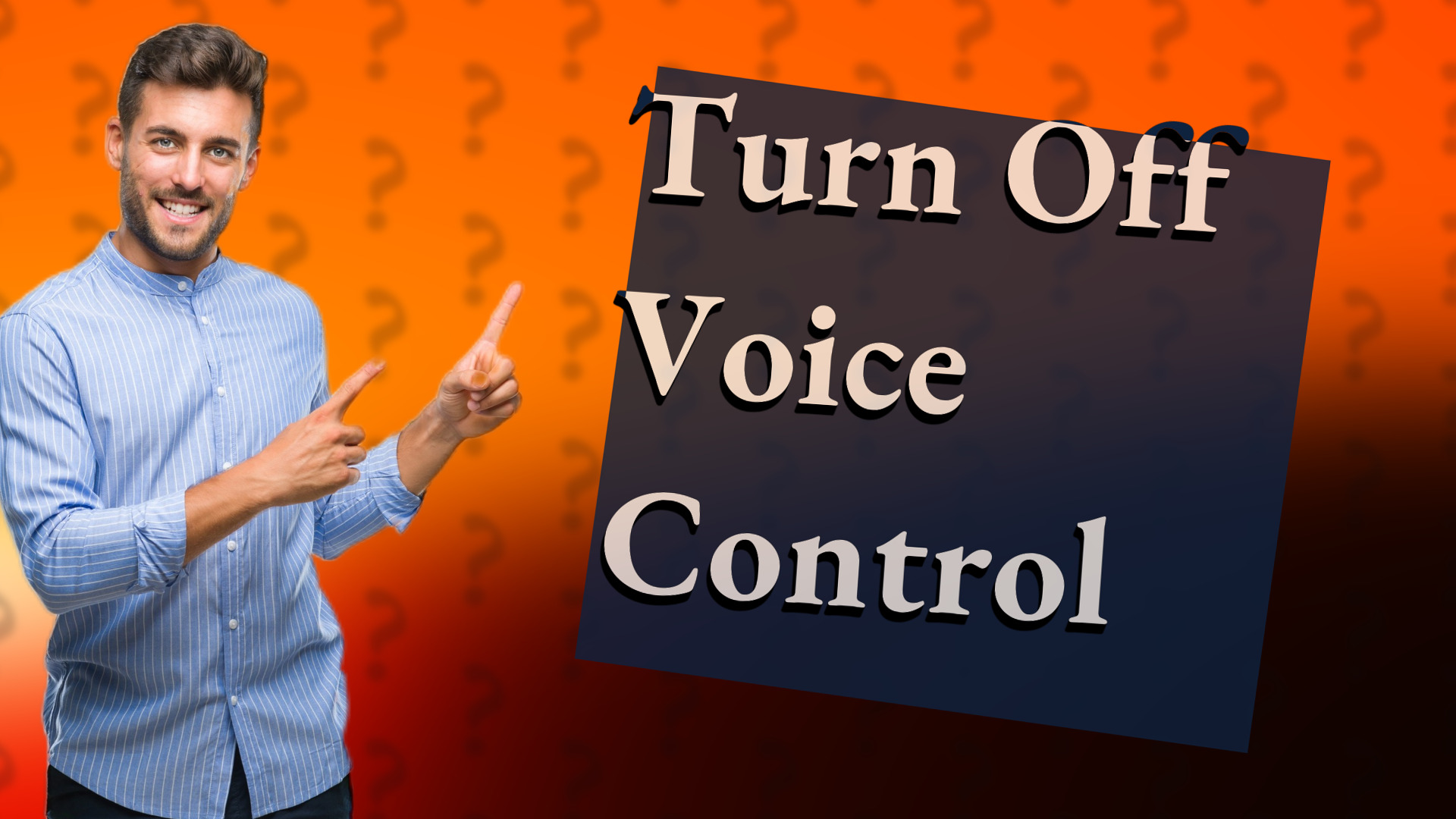 Turn Off Voice Control