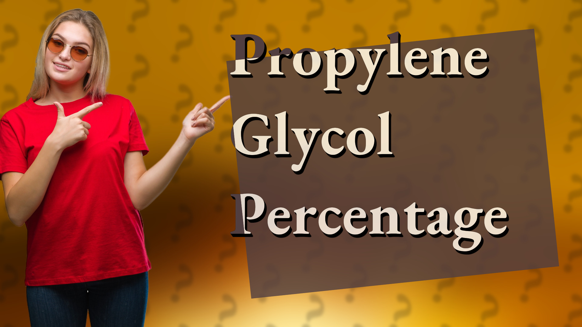 Propylene Glycol Percentage