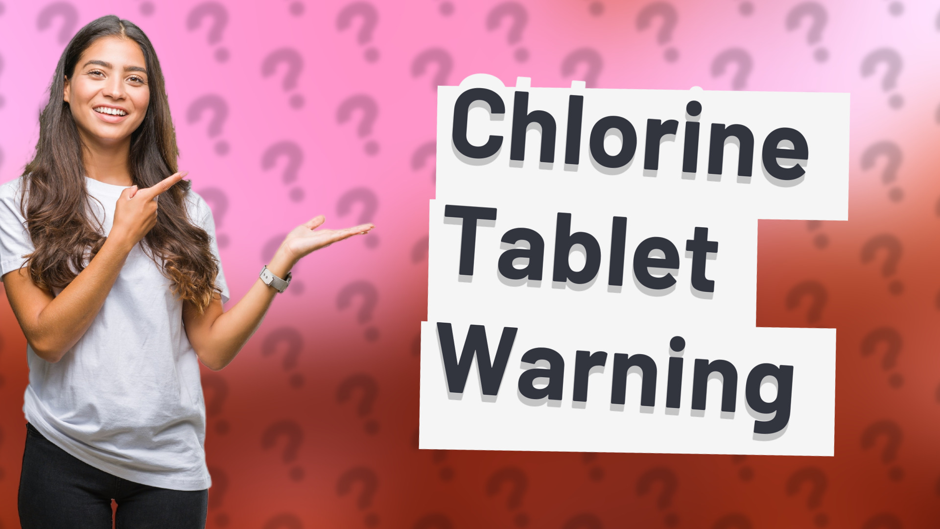 Chlorine Tablet Warning