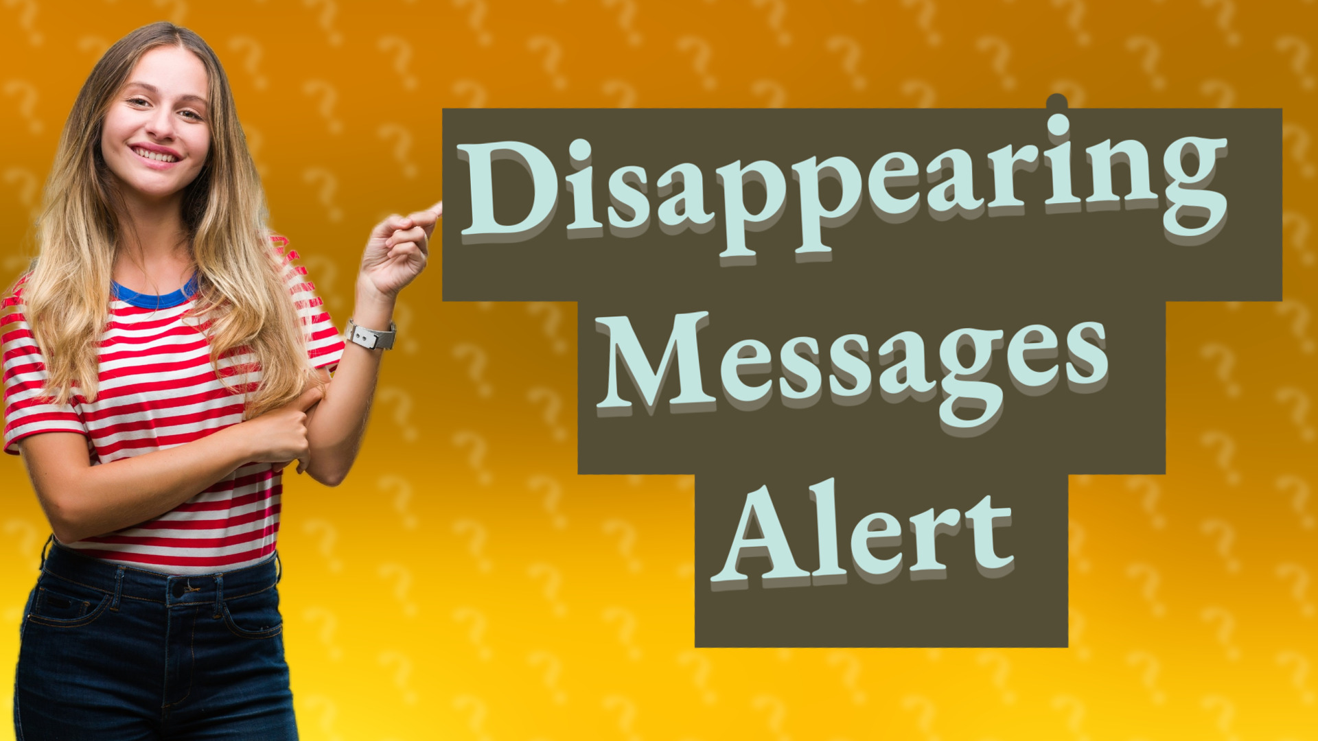 Disappearing Messages Alert