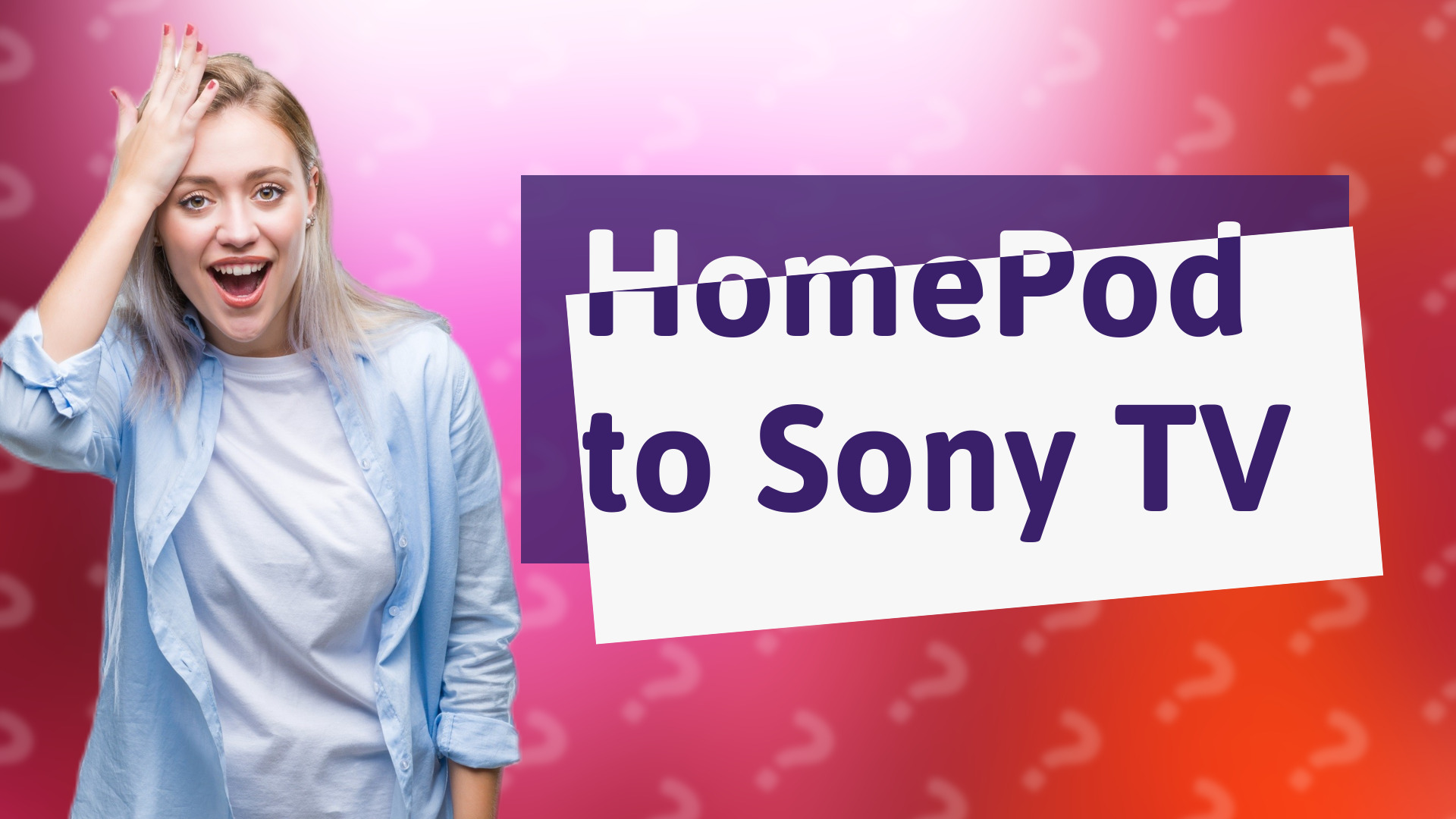 HomePod to Sony TV