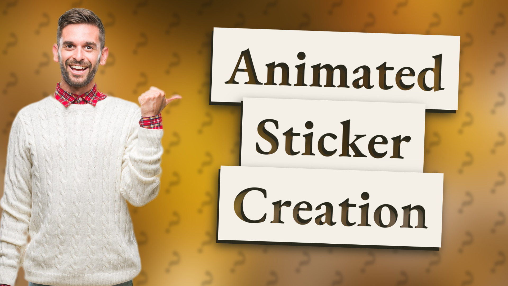 Animated Sticker Creation