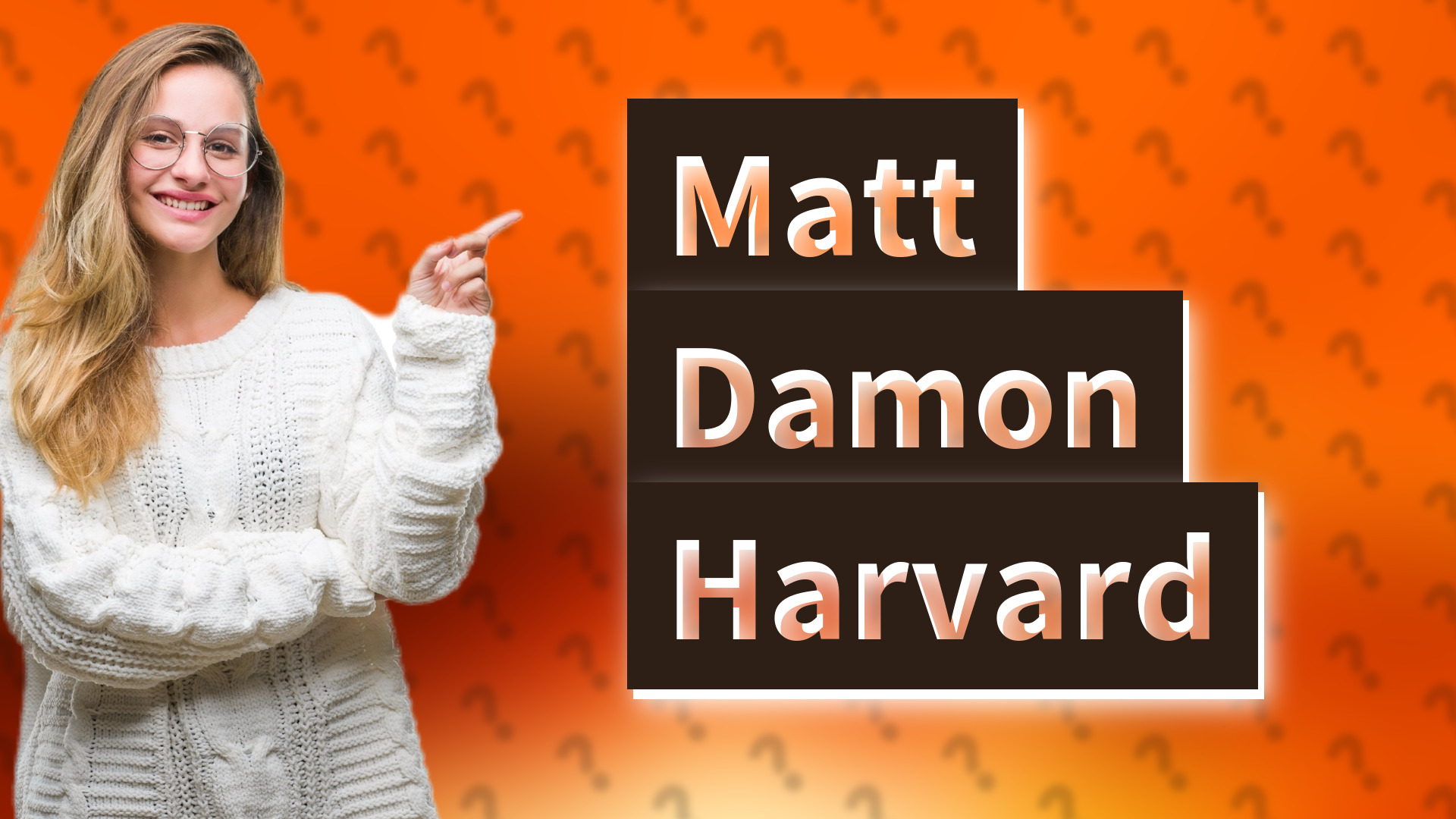 Matt Damon Harvard