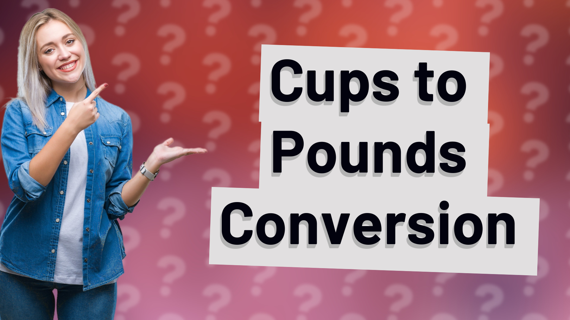 Cups to Pounds Conversion