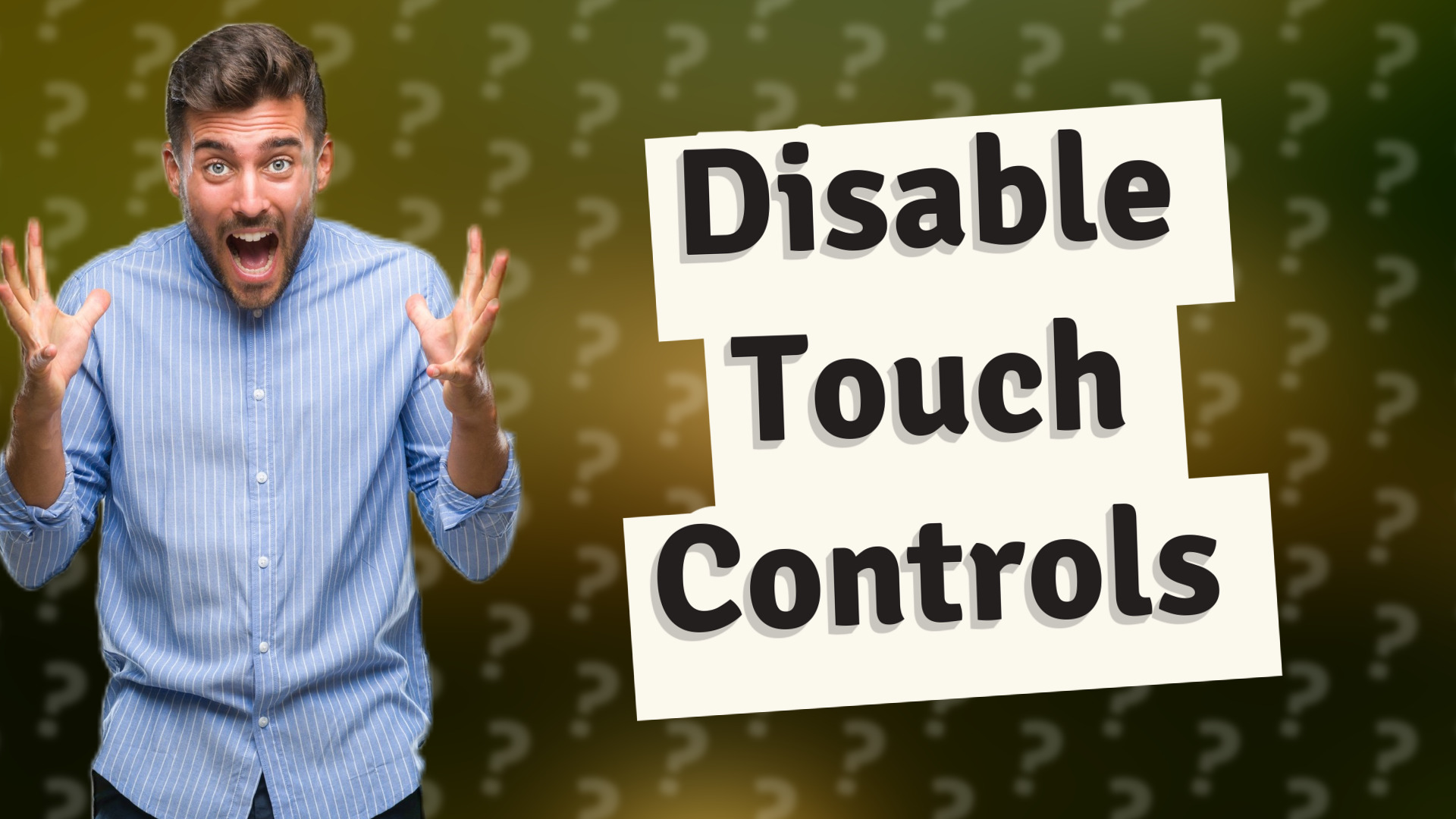 Disable Touch Controls