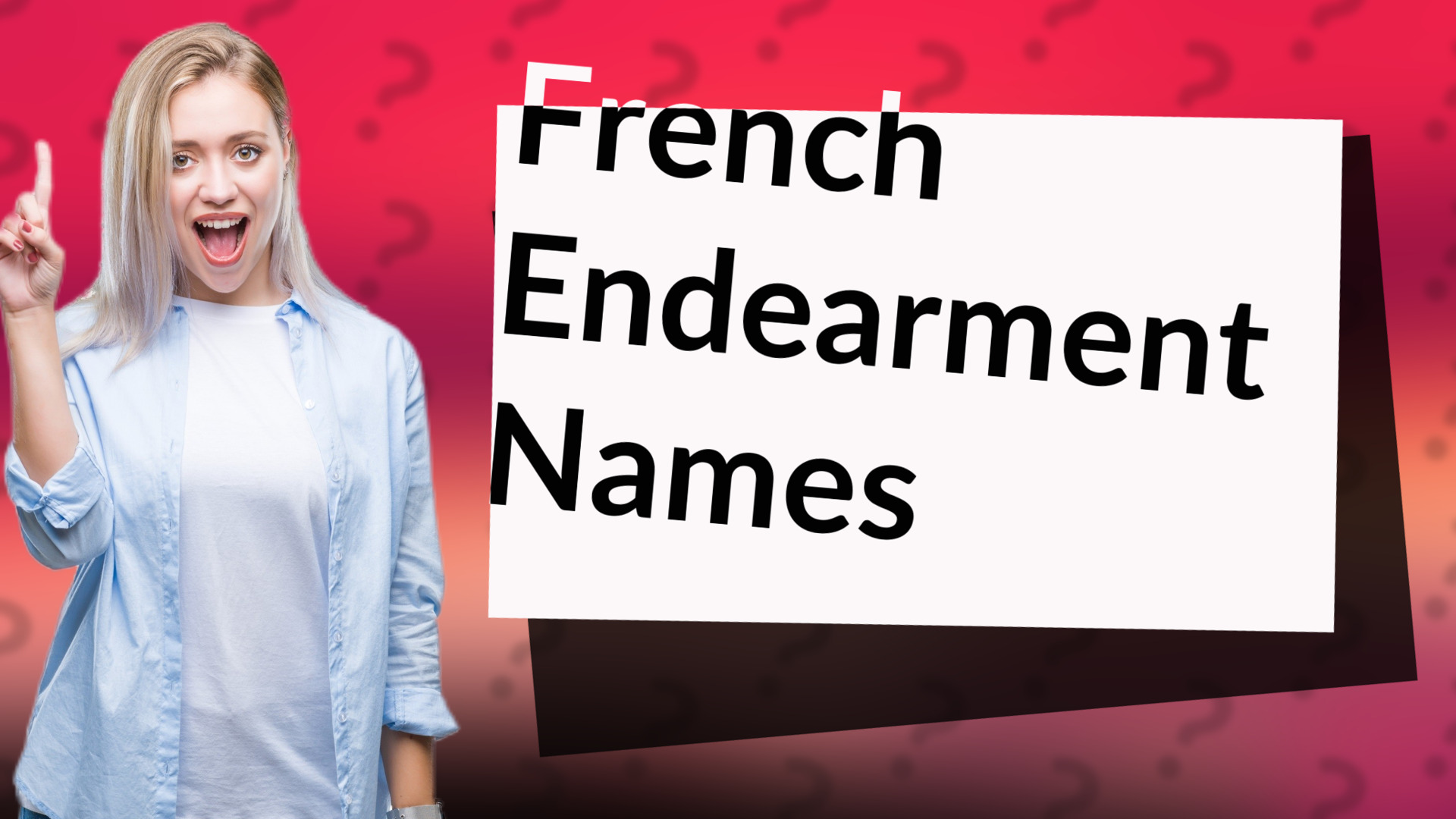 French Endearment Names