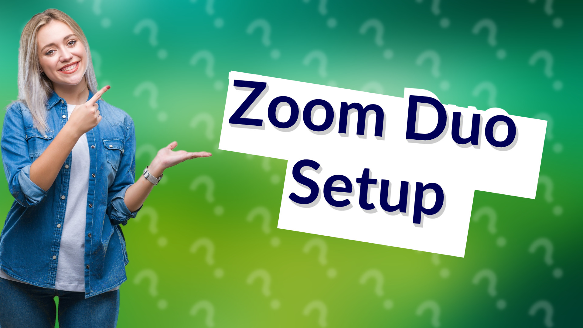 Zoom Duo Setup