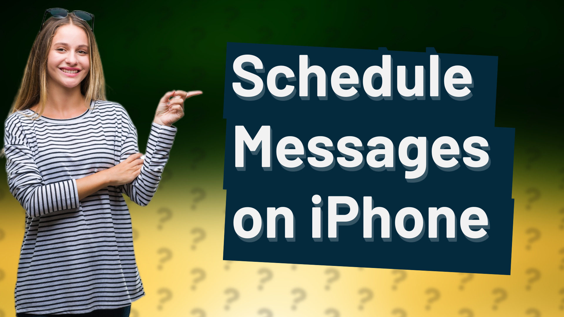 Schedule Messages on iPhone