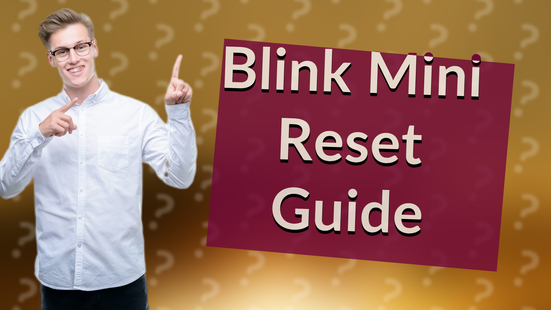 Blink Mini Reset Guide
