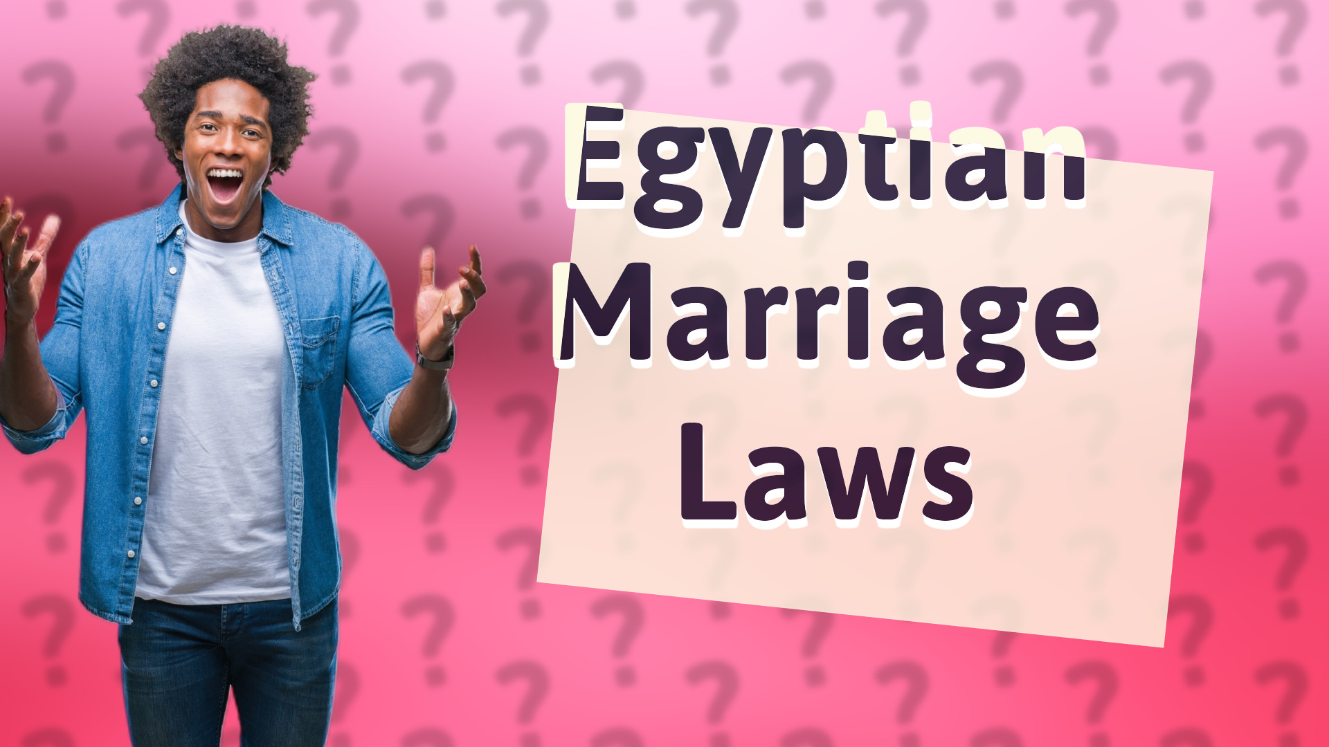 Egyptian Marriage Laws