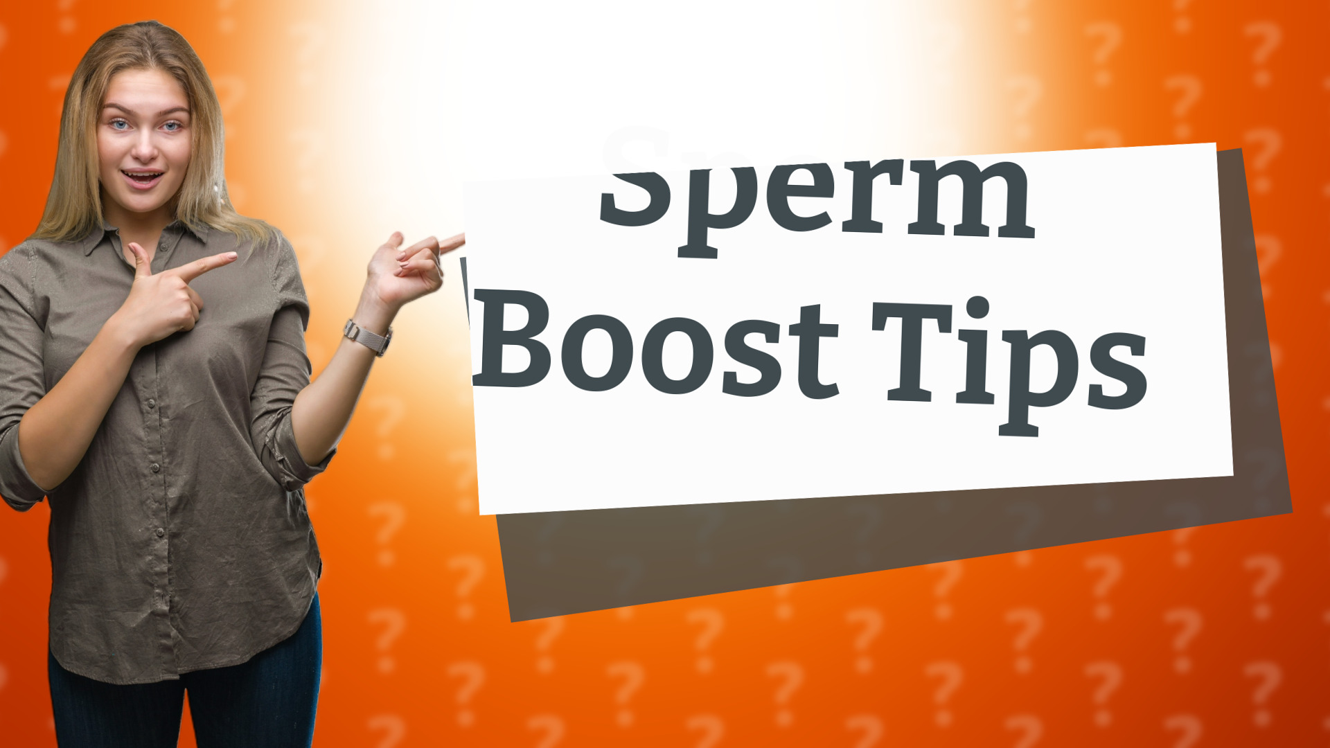 Sperm Boost Tips