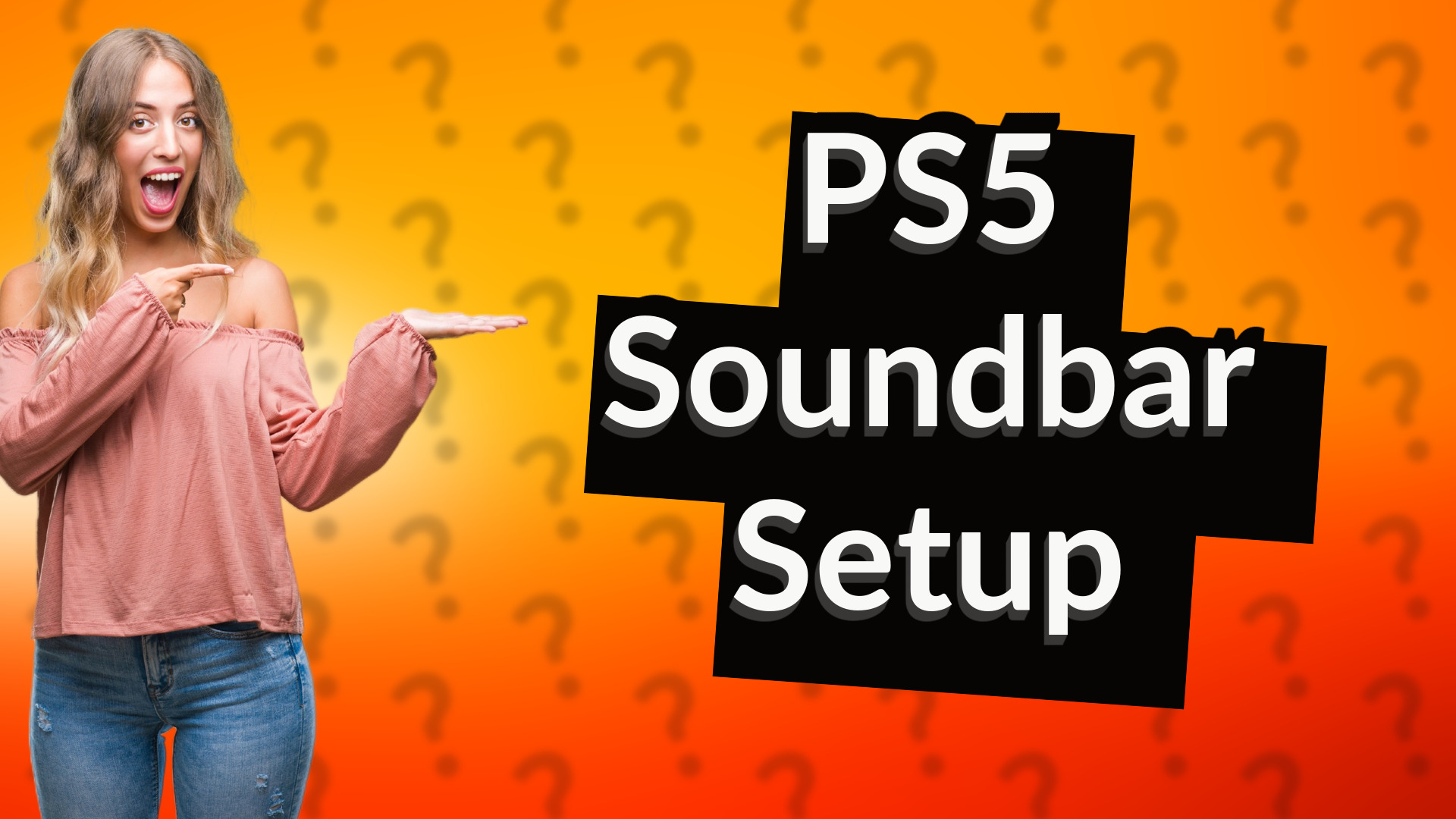 PS5 Soundbar Setup
