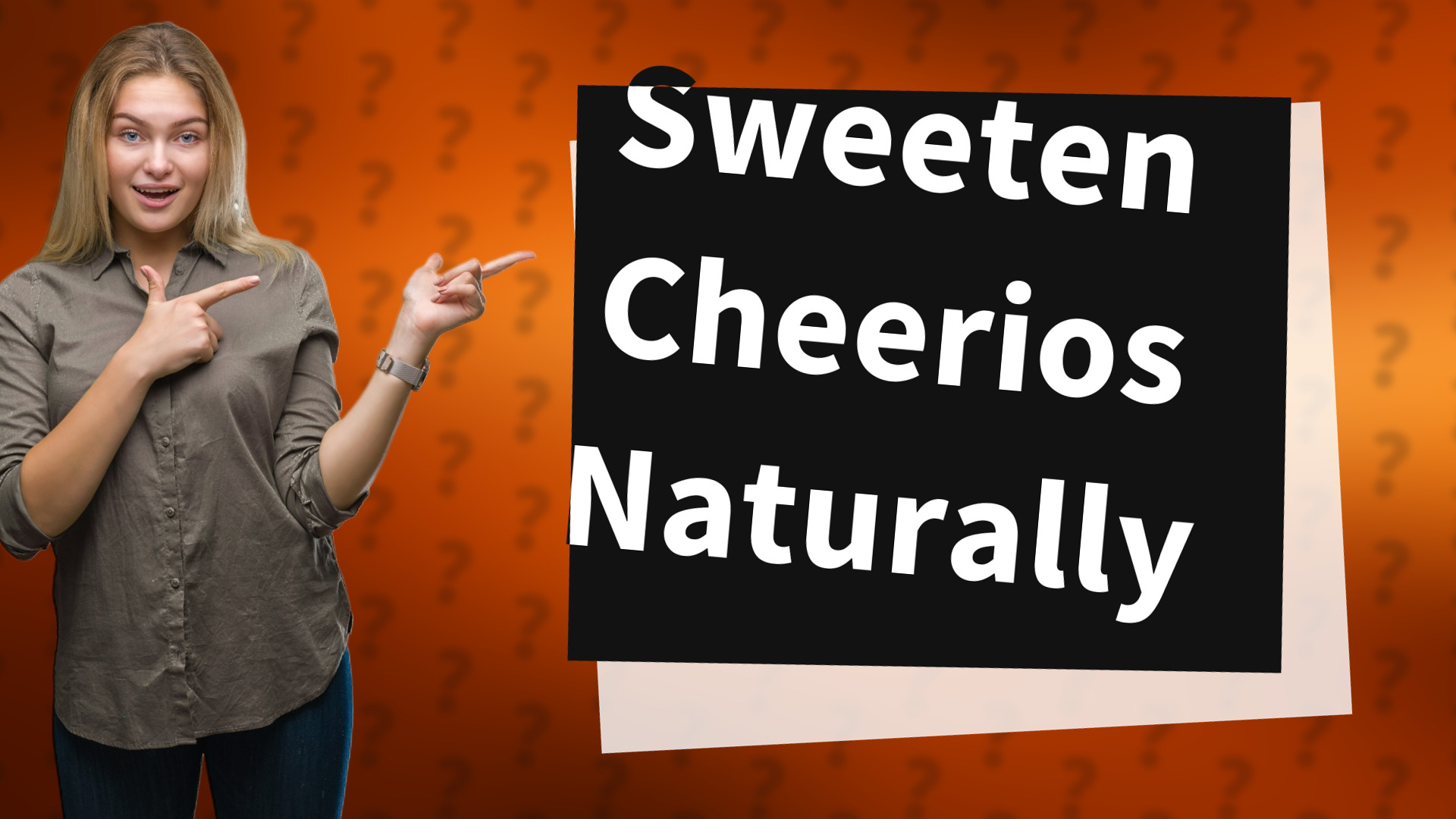 Sweeten Cheerios Naturally