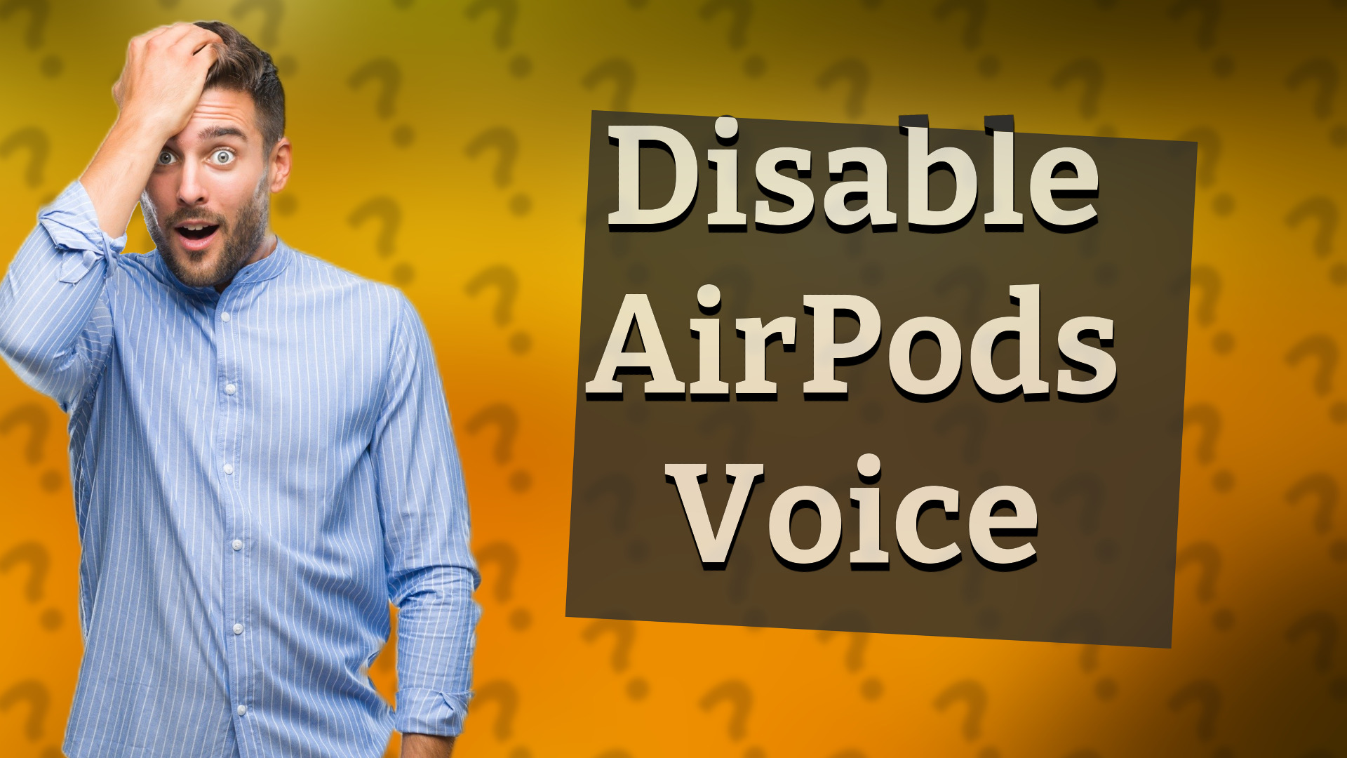 Disable AirPods Voice