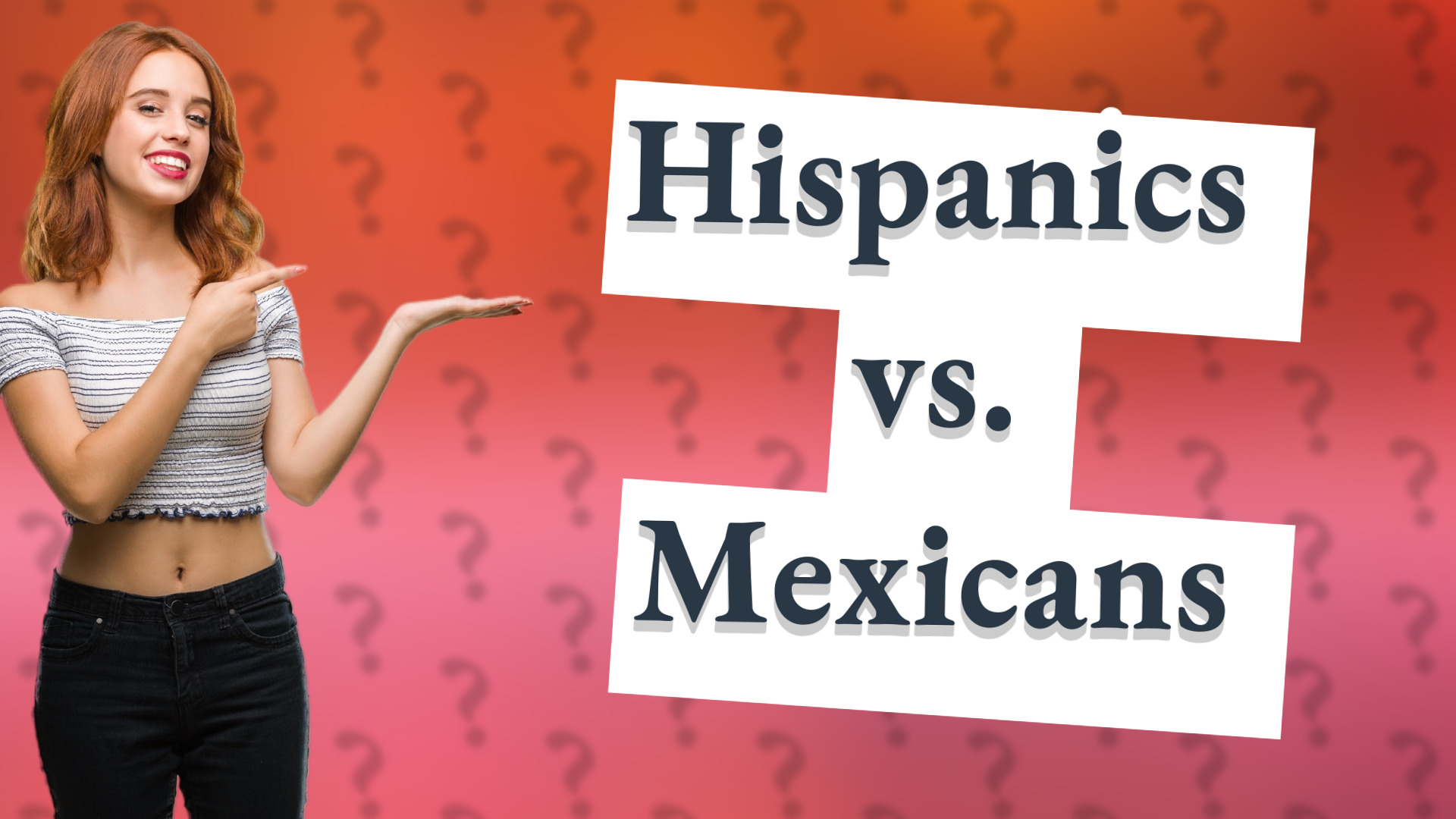 Hispanics vs. Mexicans