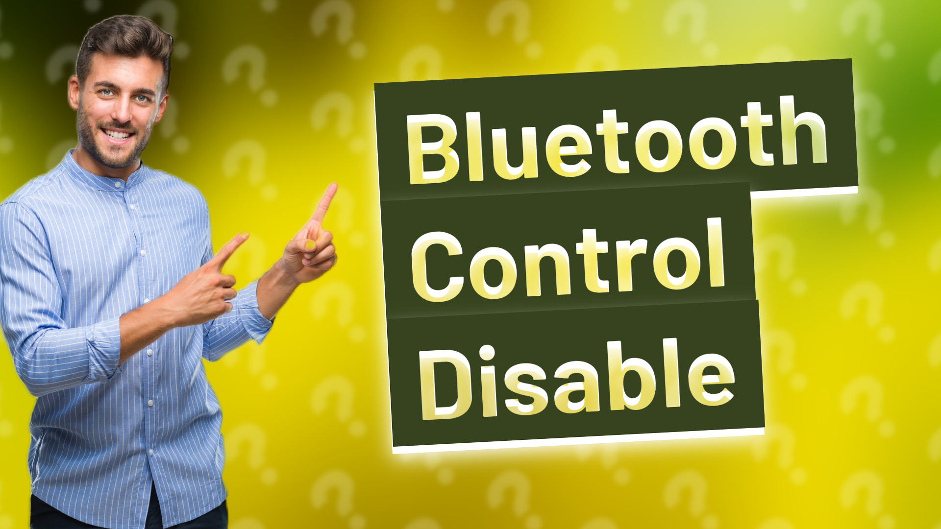 Bluetooth Control Disable