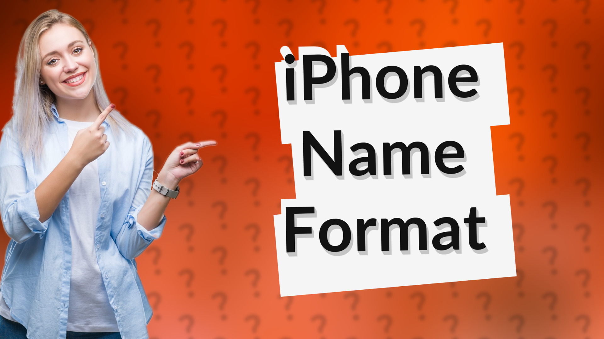 iPhone Name Format