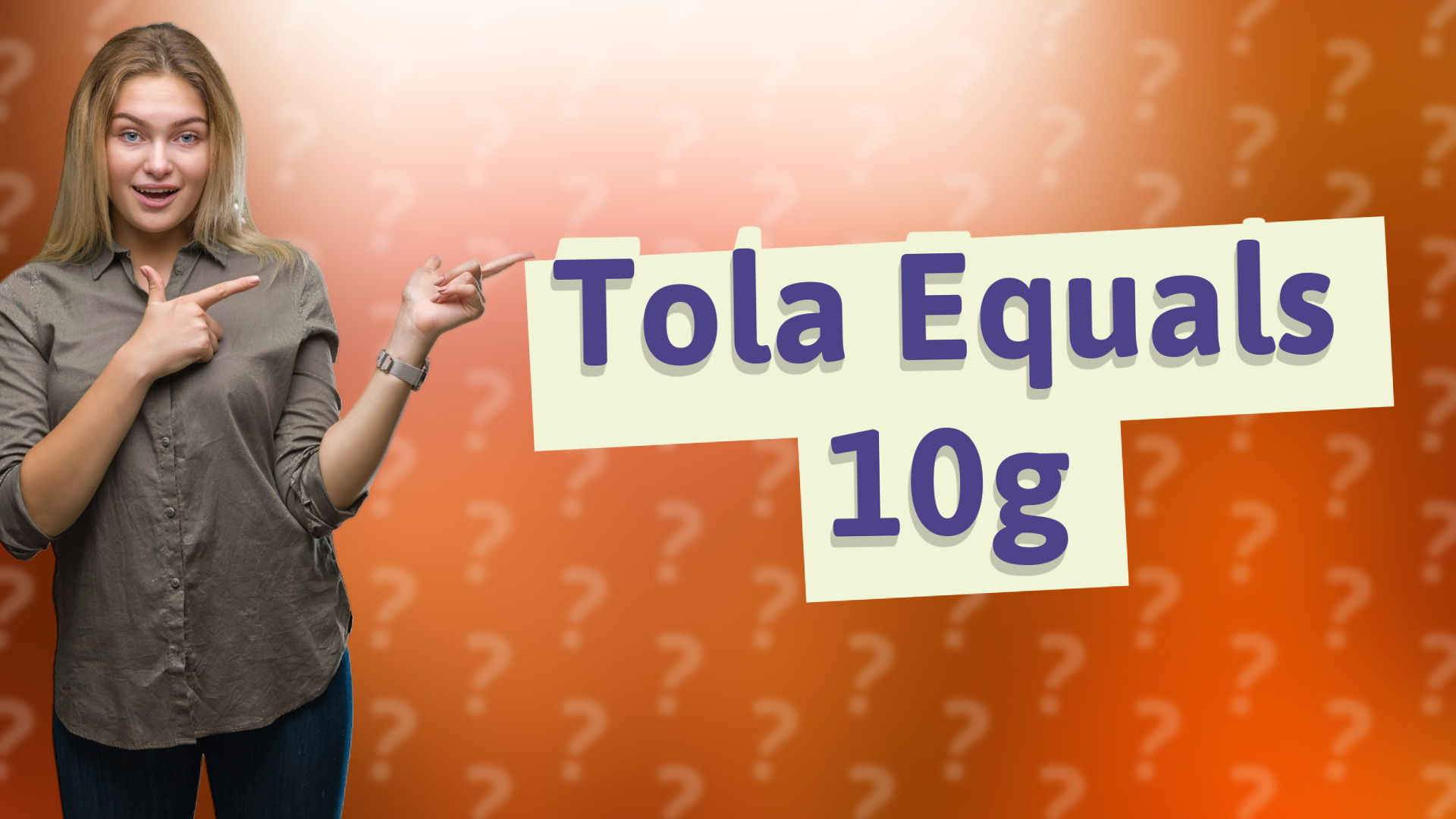Tola Equals 10g
