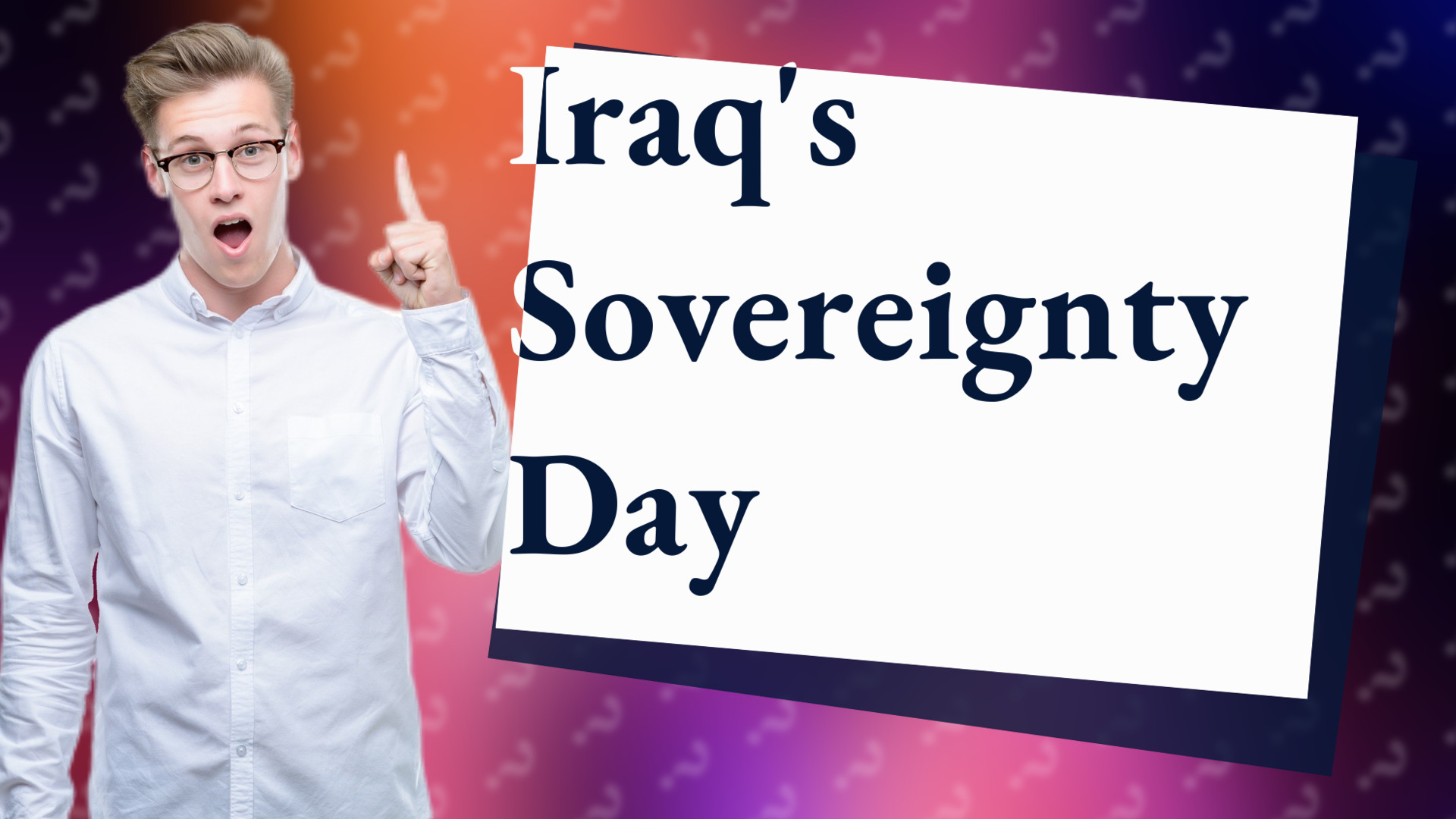 Iraq's Sovereignty Day