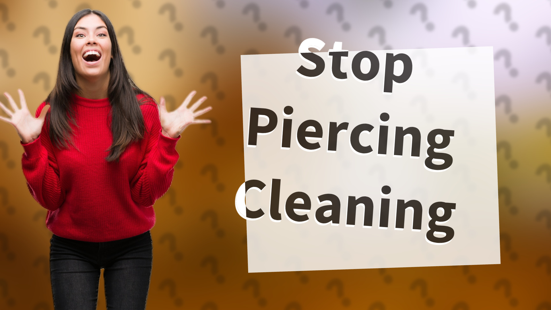 Stop Piercing Cleaning