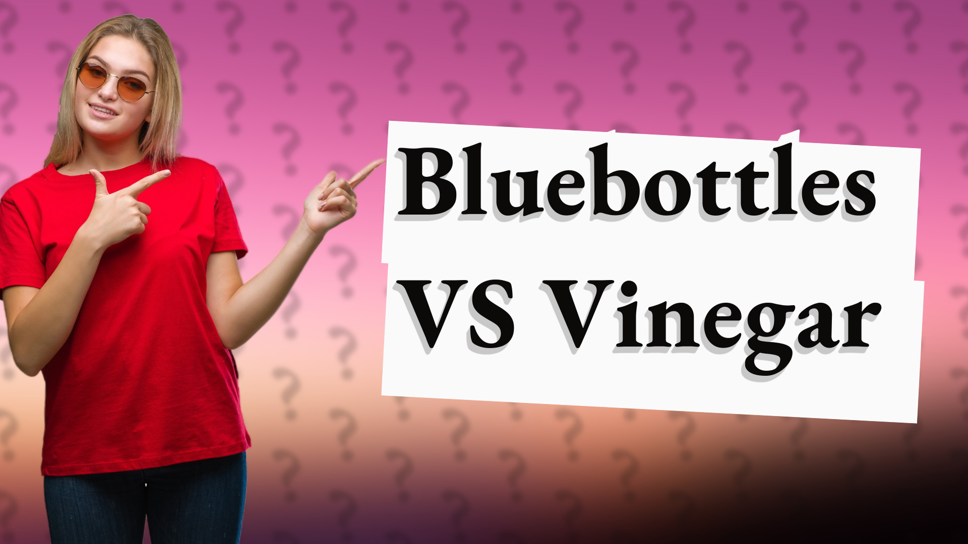 Bluebottles VS Vinegar