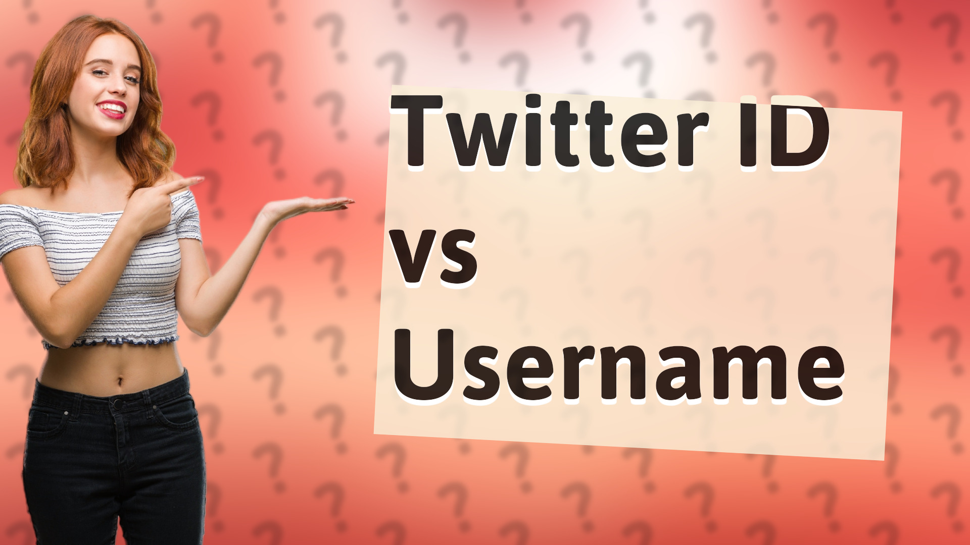 Twitter ID vs Username