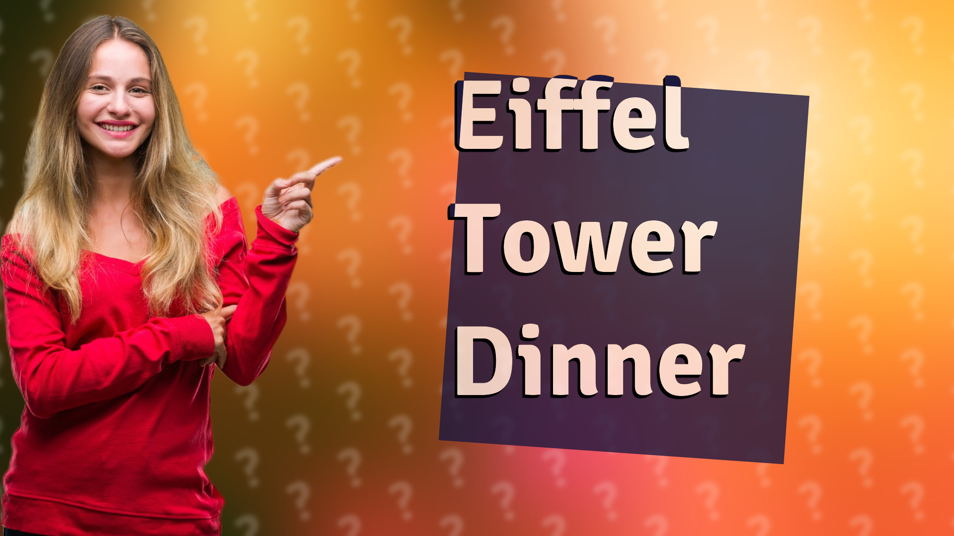 Eiffel Tower Dinner