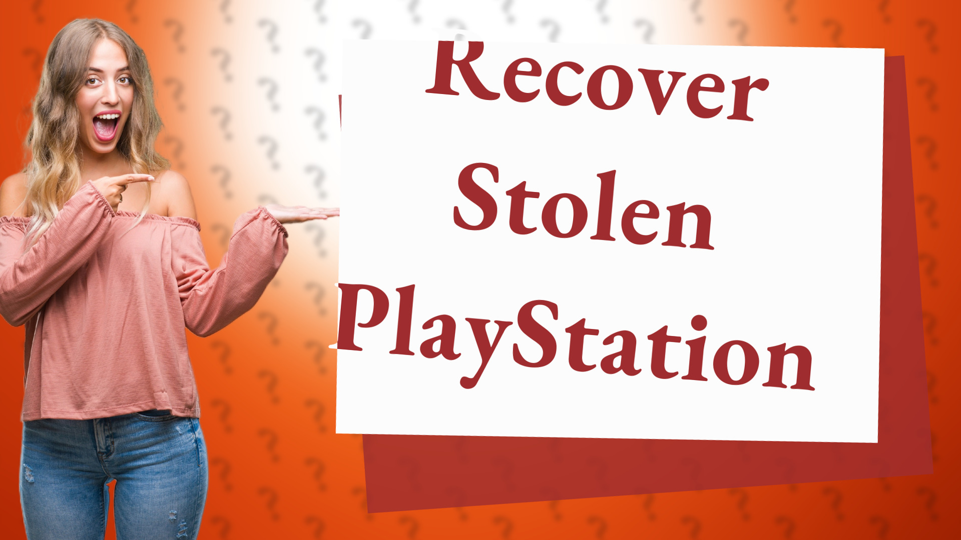 Recover Stolen PlayStation