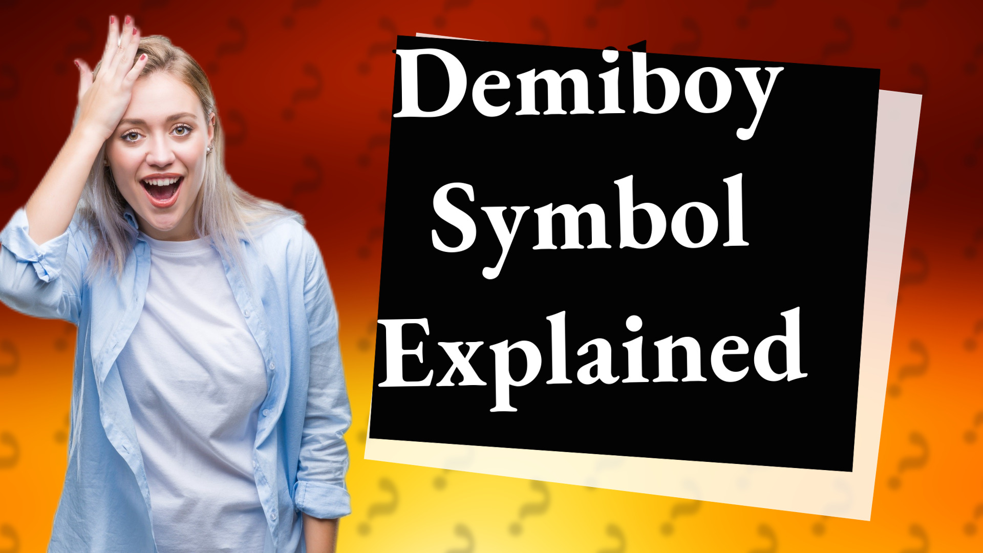 Demiboy Symbol Explained