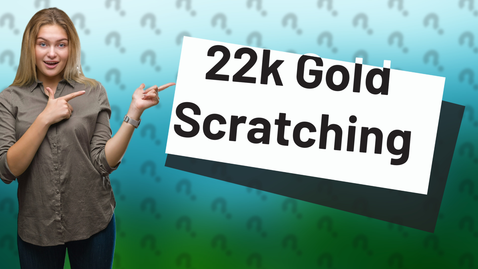 22k Gold Scratching