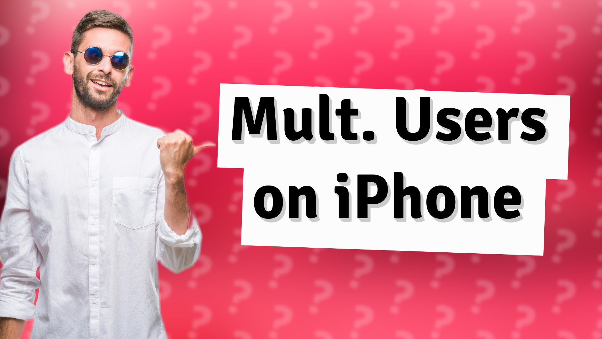Mult. Users on iPhone