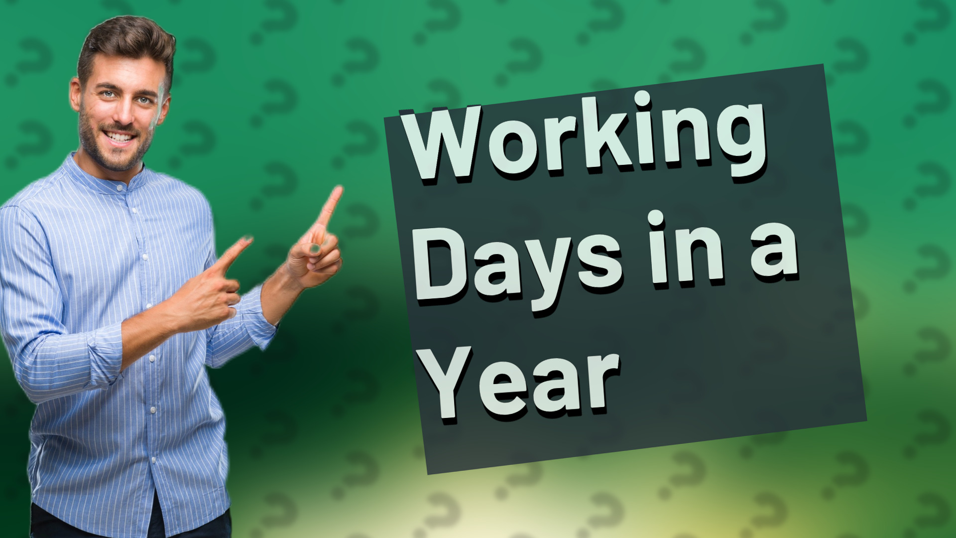 Working Days in a Year