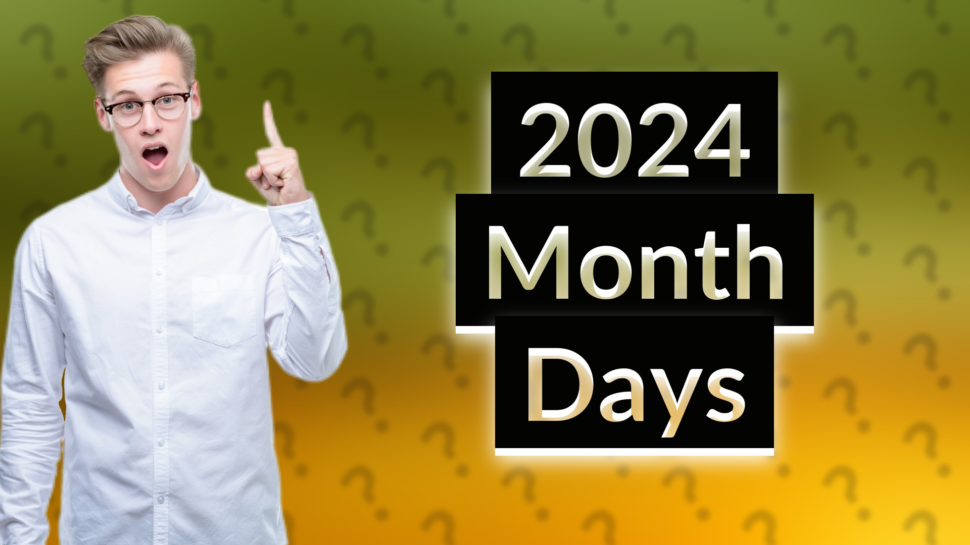 2024 Month Days