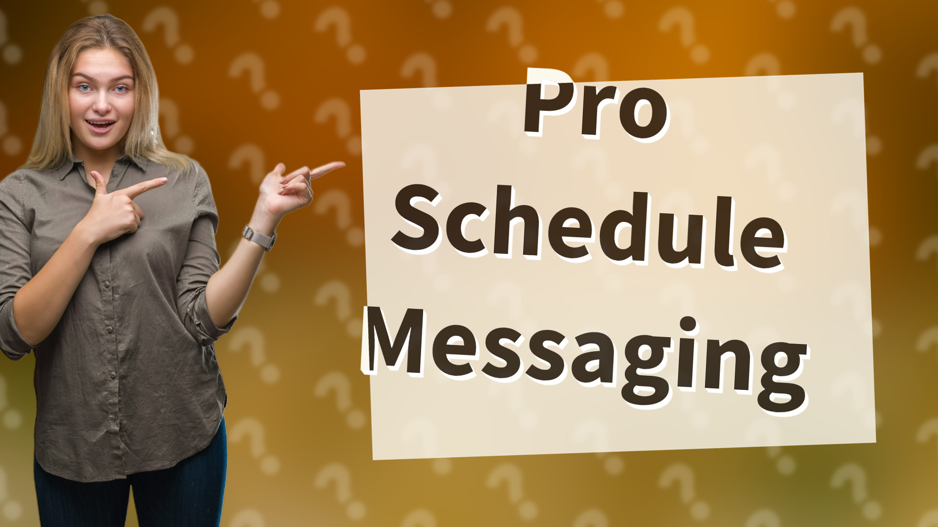 Pro Schedule Messaging