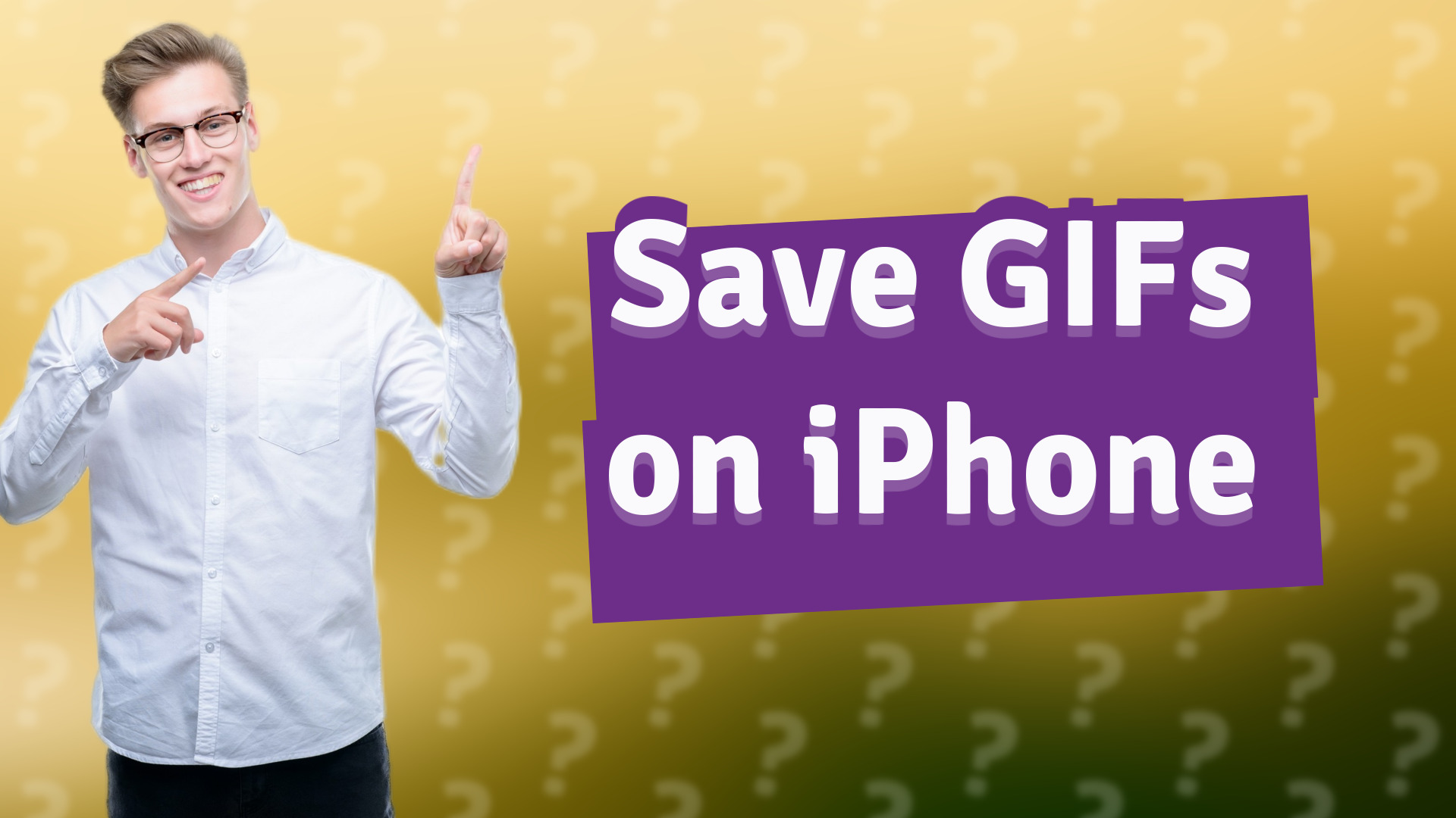 Save GIFs on iPhone
