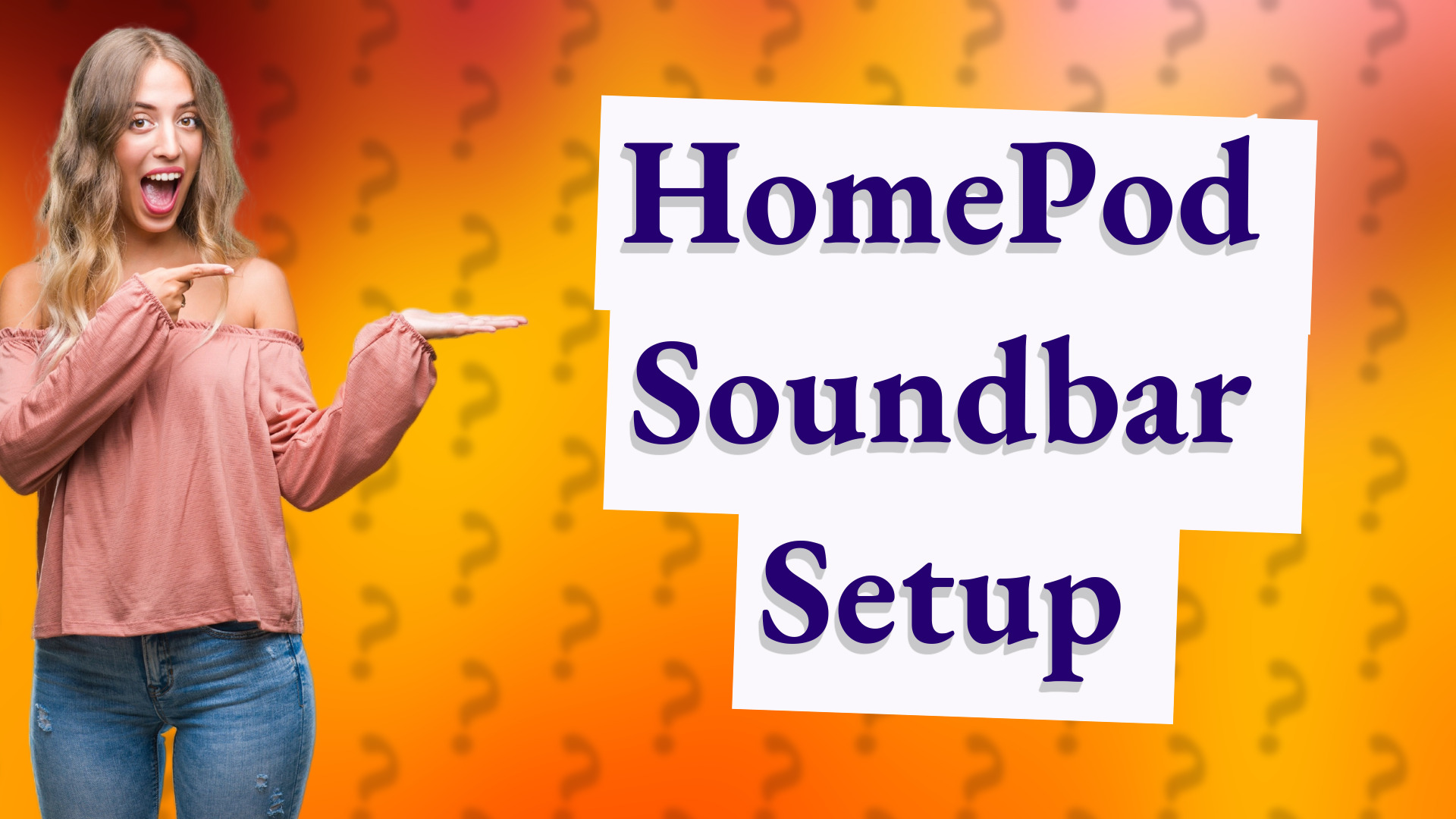 HomePod Soundbar Setup