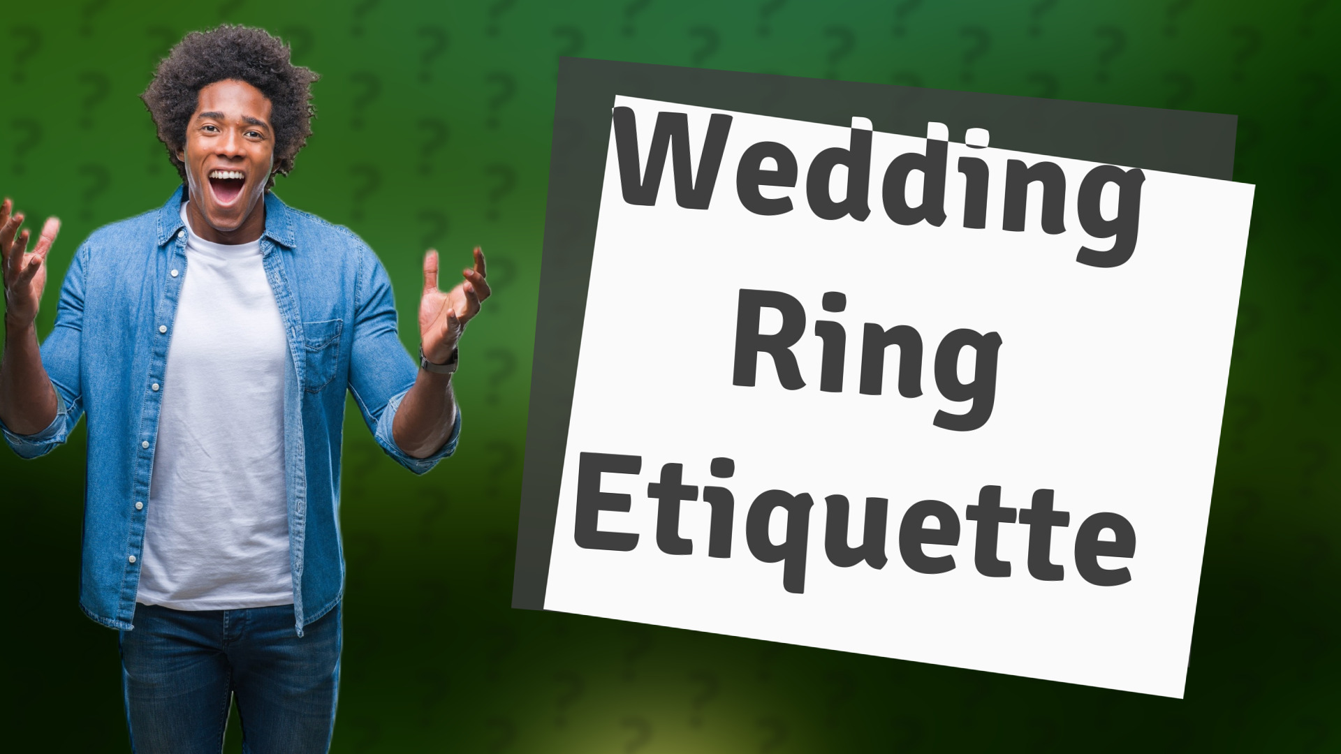 Wedding Ring Etiquette