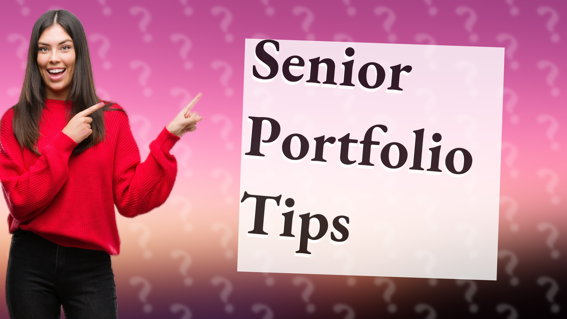 Senior Portfolio Tips