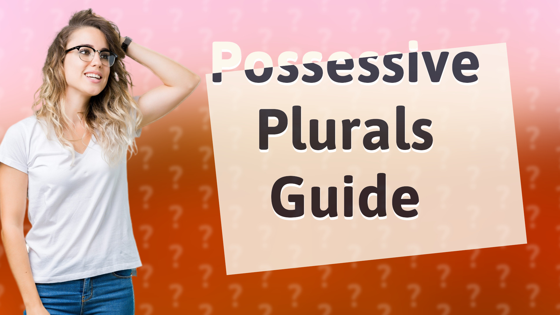 Possessive Plurals Guide