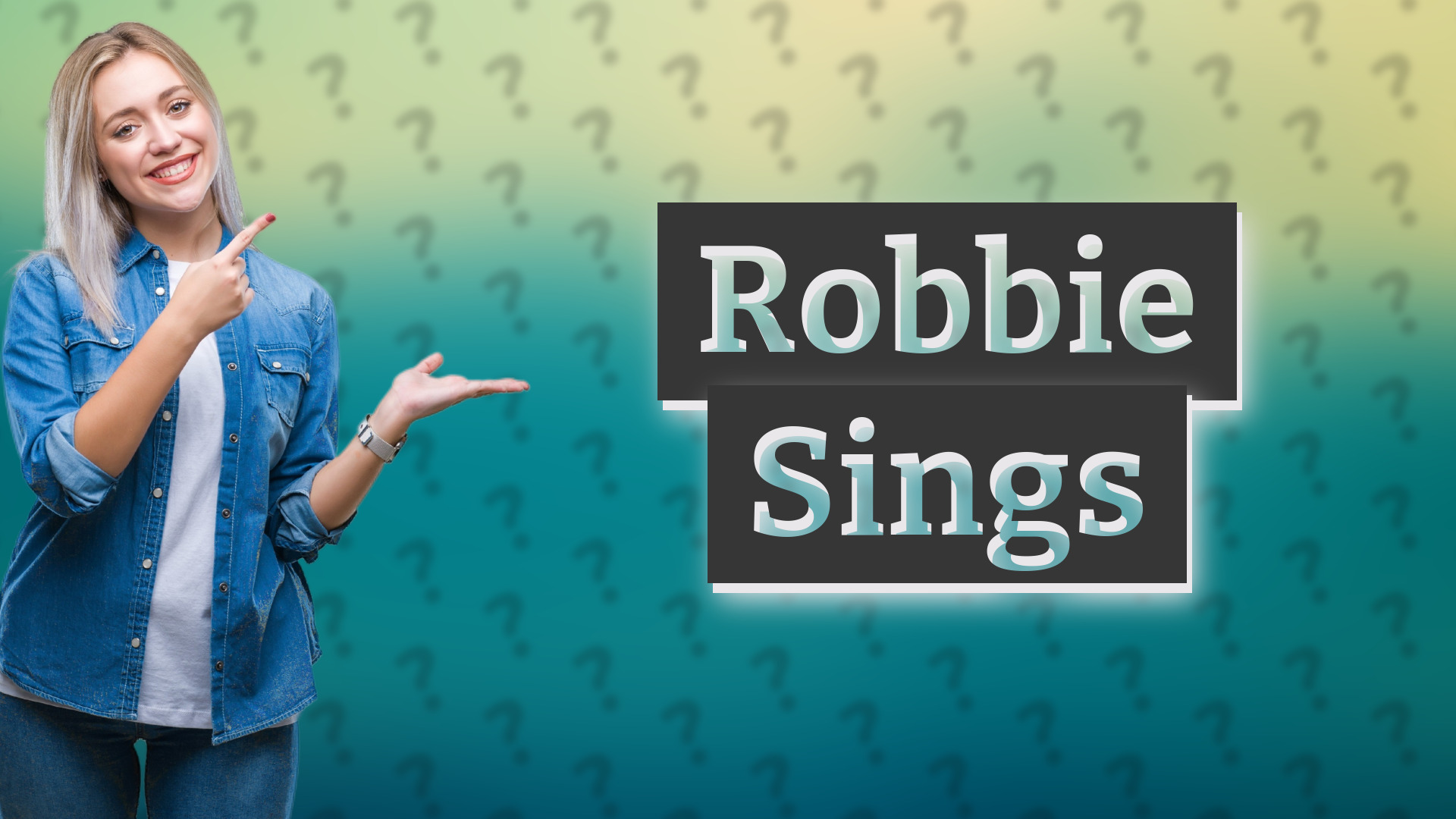 Robbie Sings