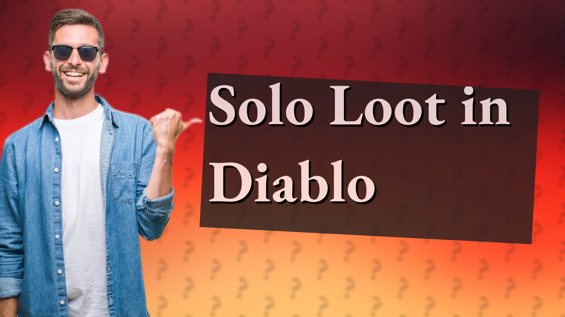 Solo Loot in Diablo