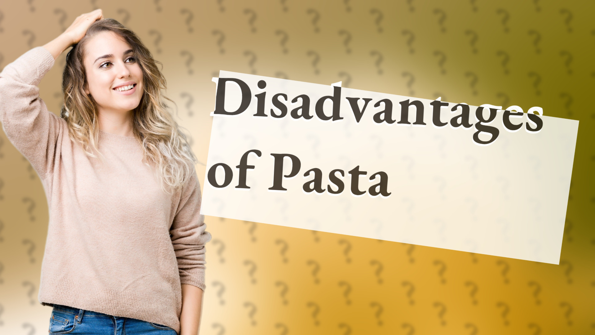 Disadvantages of Pasta