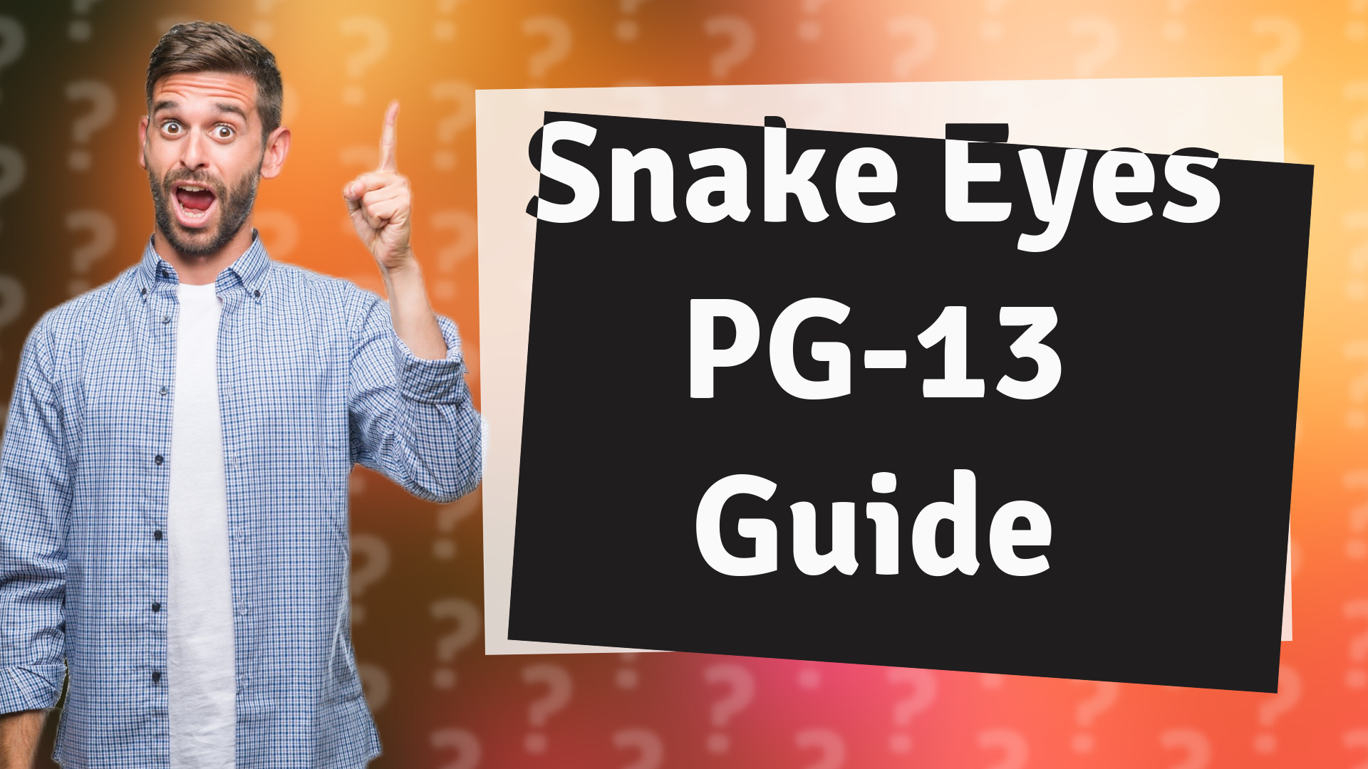 Snake Eyes PG-13 Guide