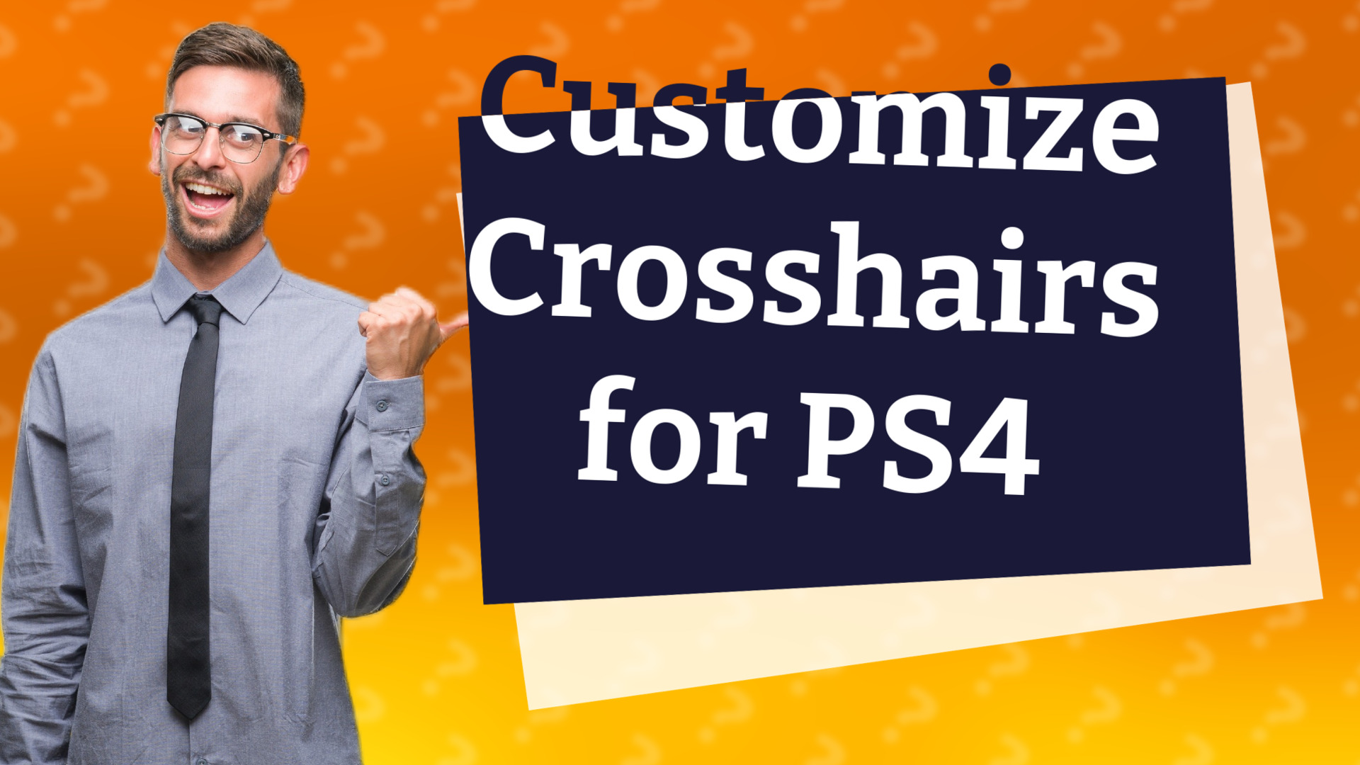 Customize Crosshairs for PS4