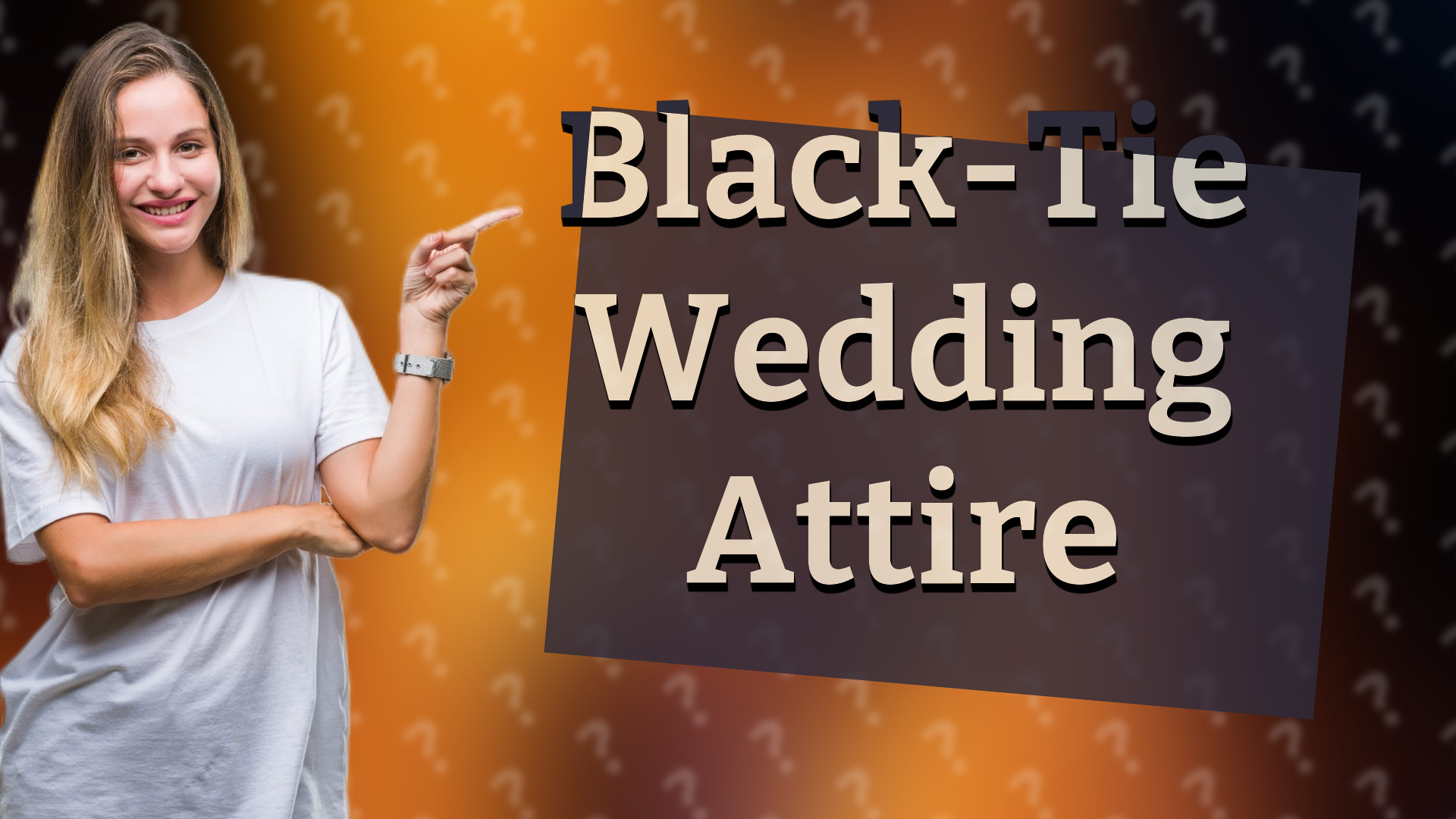 Black-Tie Wedding Attire