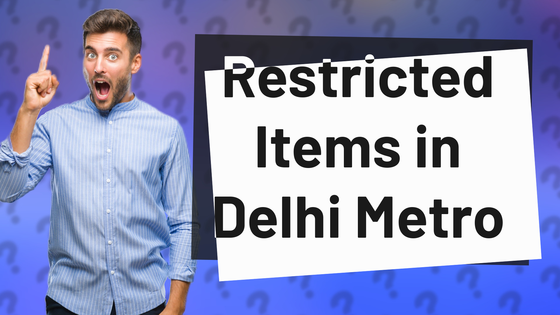 Restricted Items in Delhi Metro