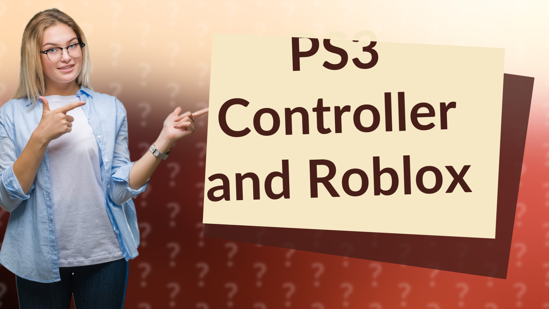 PS3 Controller and Roblox