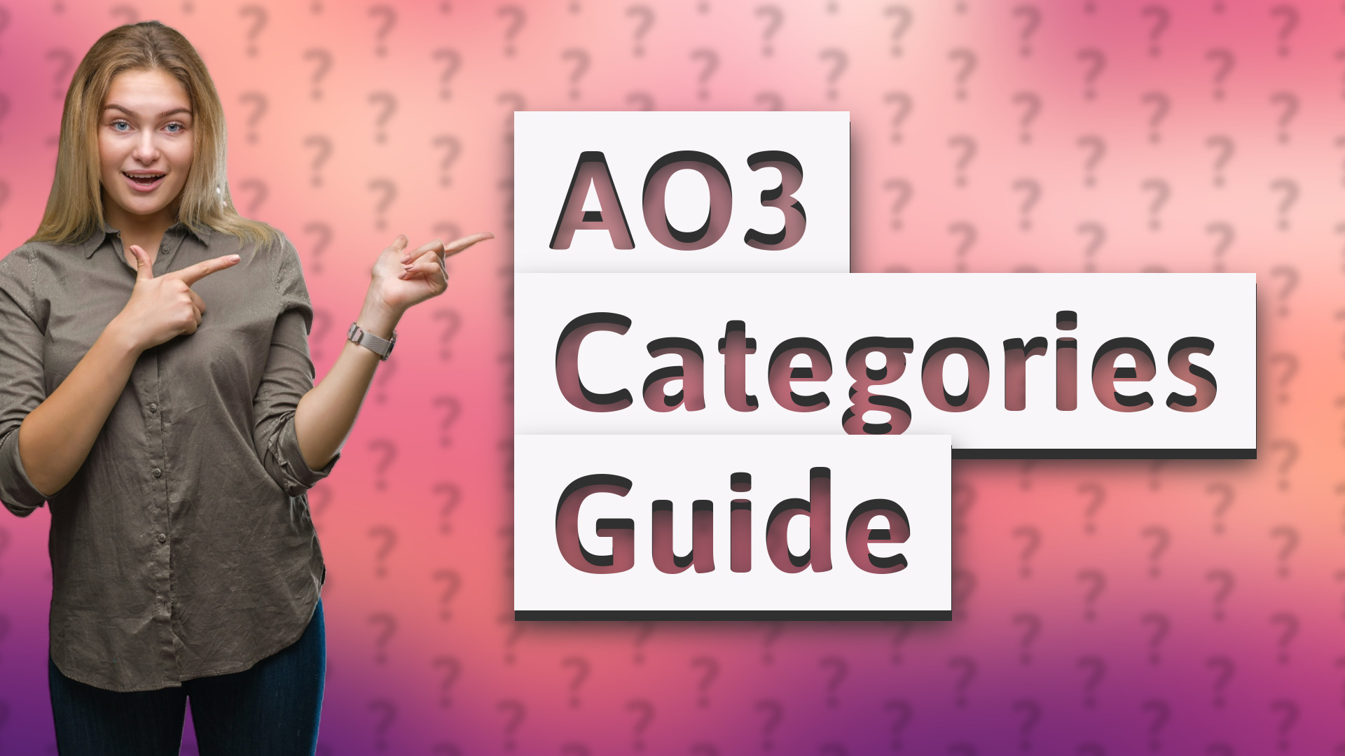 AO3 Categories Guide