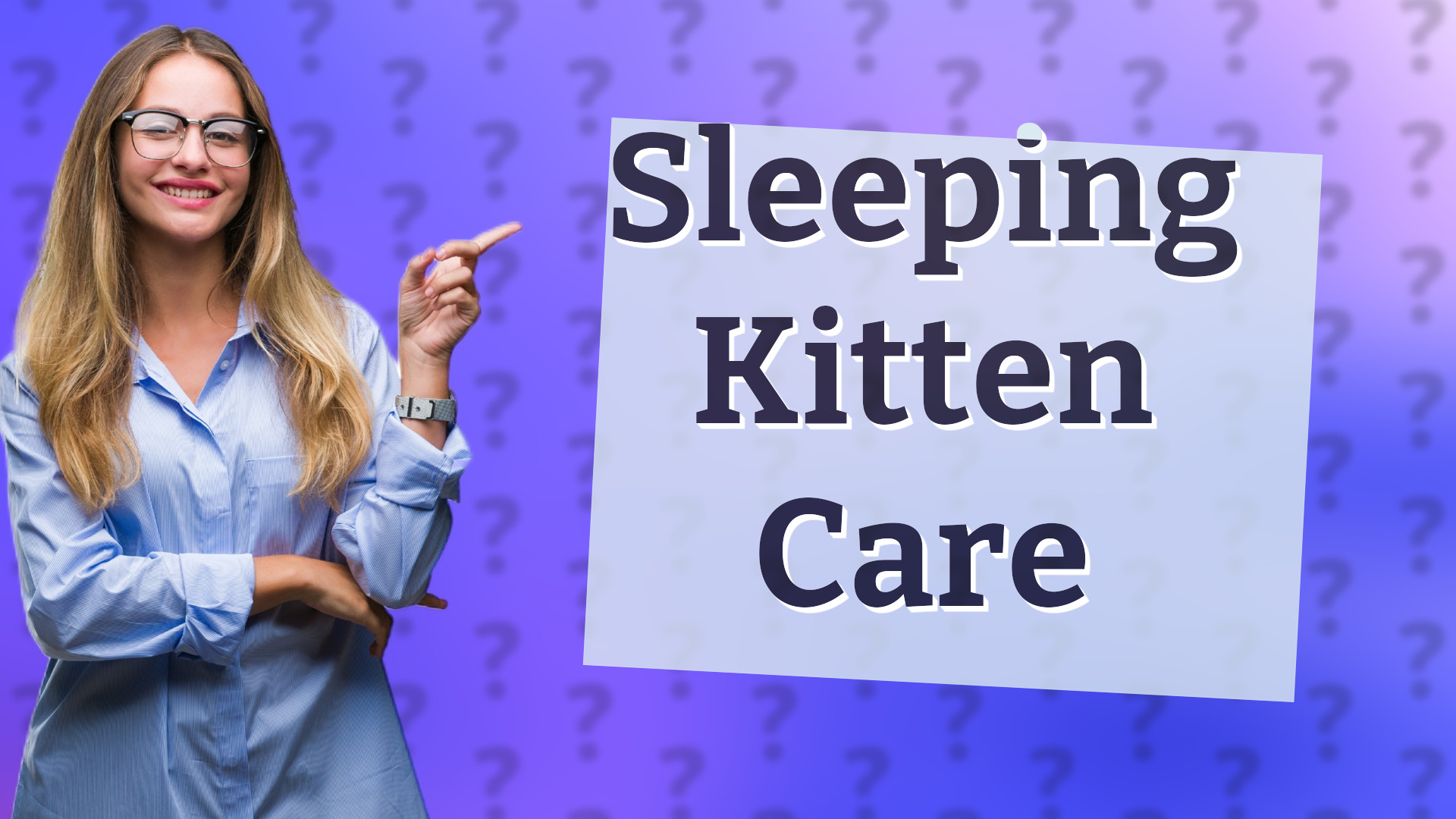 Sleeping Kitten Care