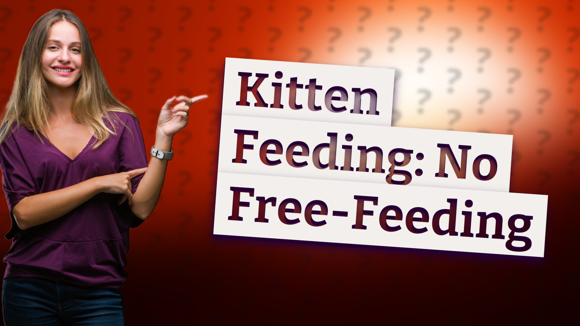 Kitten Feeding: No Free-Feeding